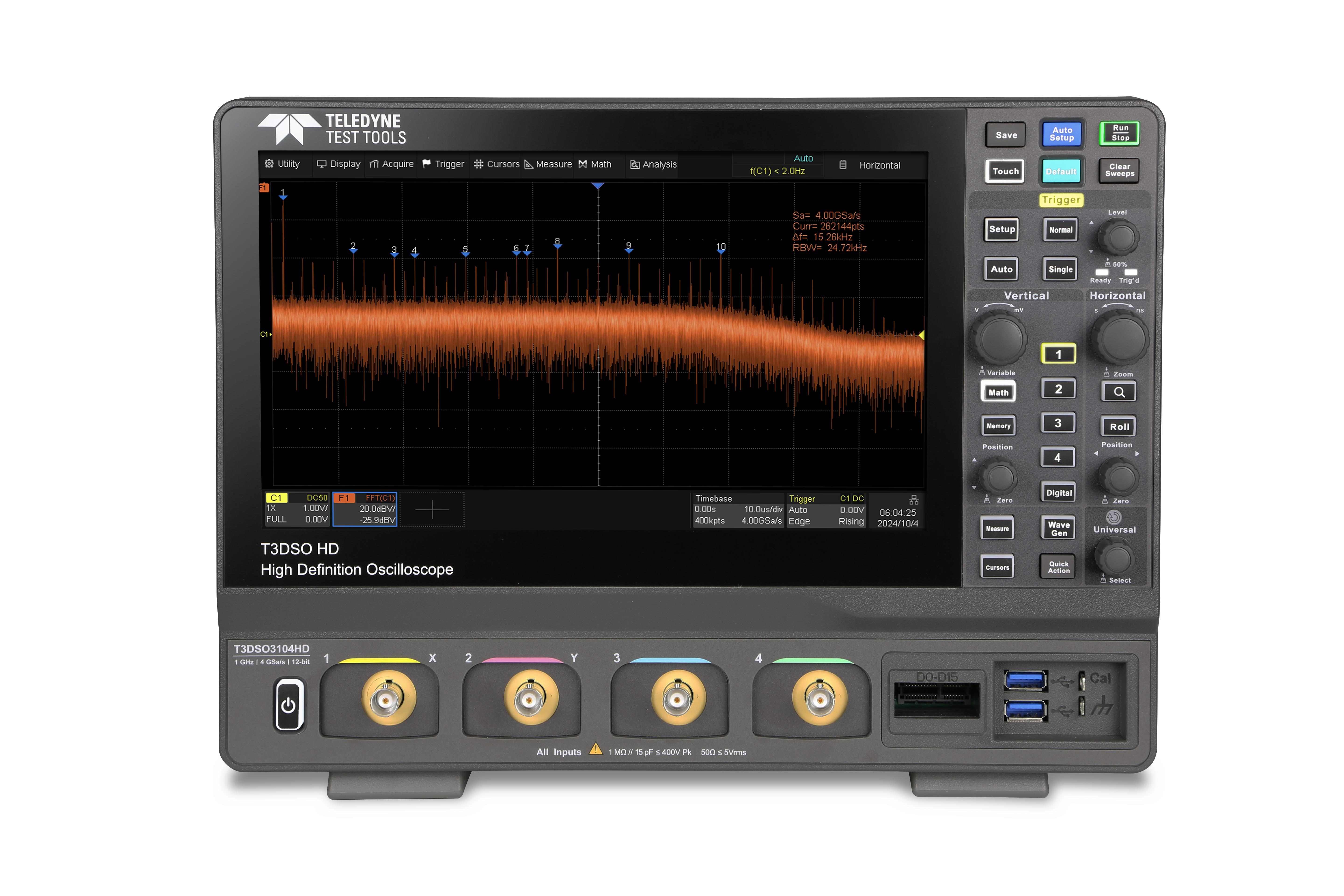 Teledyne Test Tools T3DSO3024HD - 200 MHz, 4 Kanal, 12-Bit