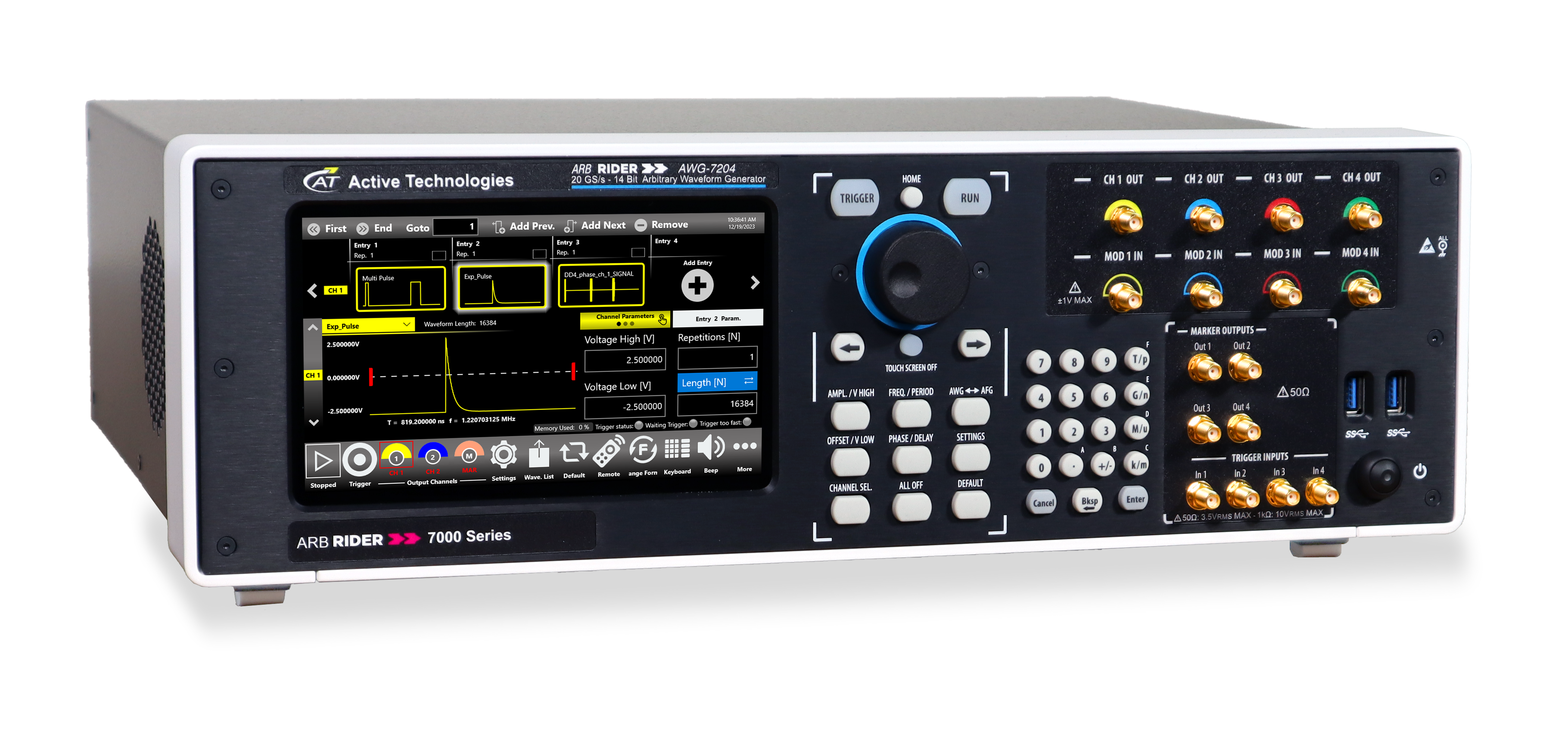 Active Technologies Arbiträrgenerator AWG7172, 14 Bit, 8.5 GHz, 2-Kanal