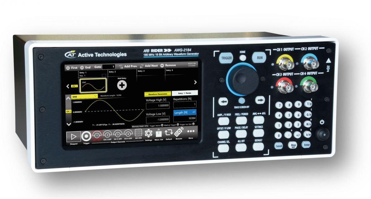 Active Technologies - Arbiträrgenerator AWG2184, 16 Bit, 180 MHz, 4-Kanal