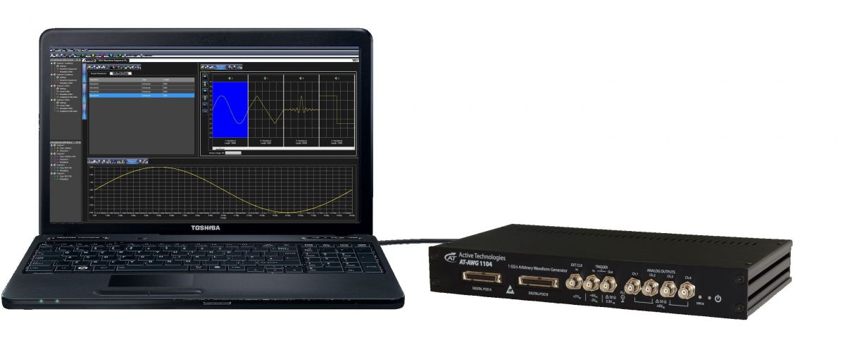 Active Technologies - Arbiträrgeneratoren AWG 1104, 16 Bit, 125 MHz, 4-Kanal