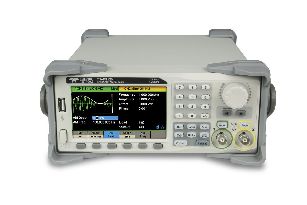 Teledyne Test Tools - Arbiträrgenerator T3AFG120, 16 Bit, 120 MHz, 2-Kanal