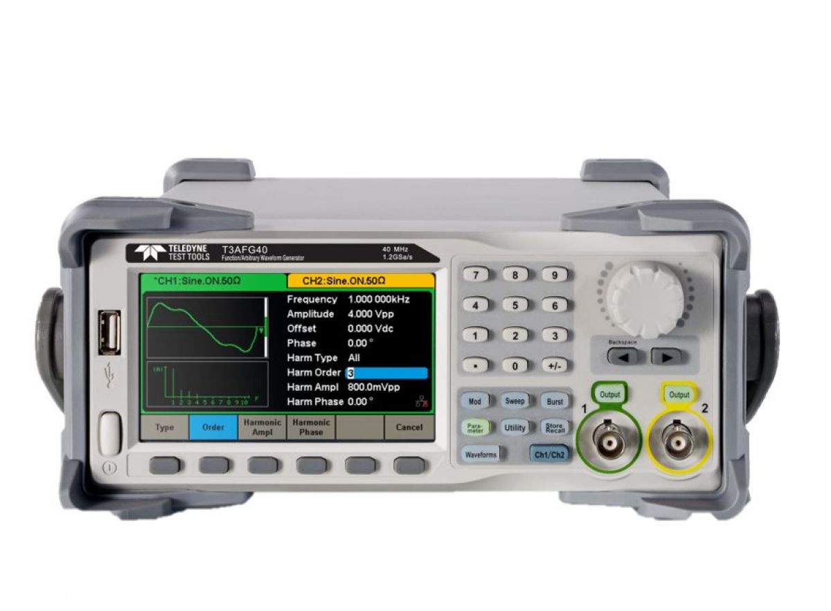 Teledyne Test Tools - Arbiträrgenerator T3AFG80, 16 Bit, 80 MHz, 2-Kanal