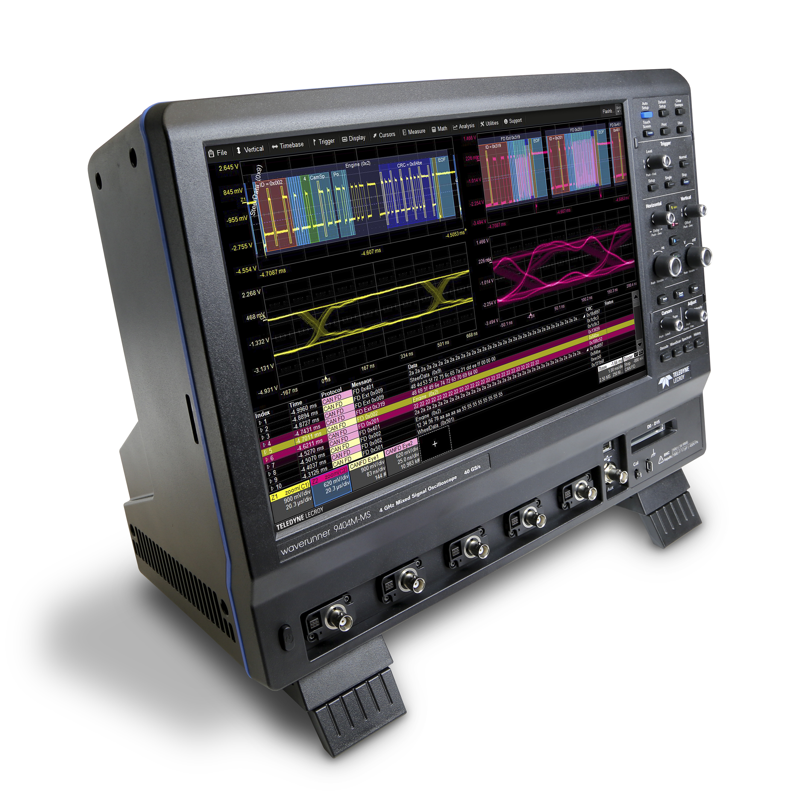 Teledyne LeCroy WaveRunner 9404-MS - 4 GHz, 4 Kanal  + 16 Mixed Signal 