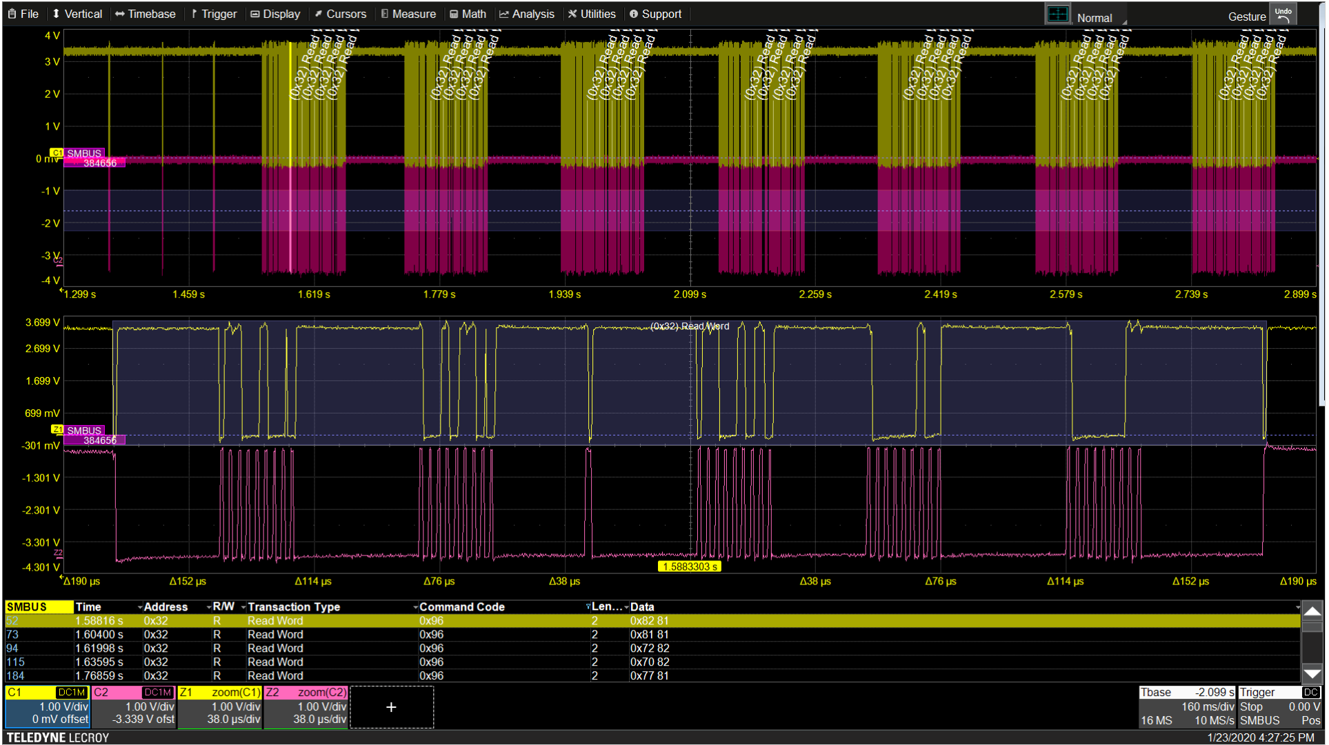 Teledyne LeCroy HDO4K-SMBus TD – SMBus Trigger & Decode für HDO4000A