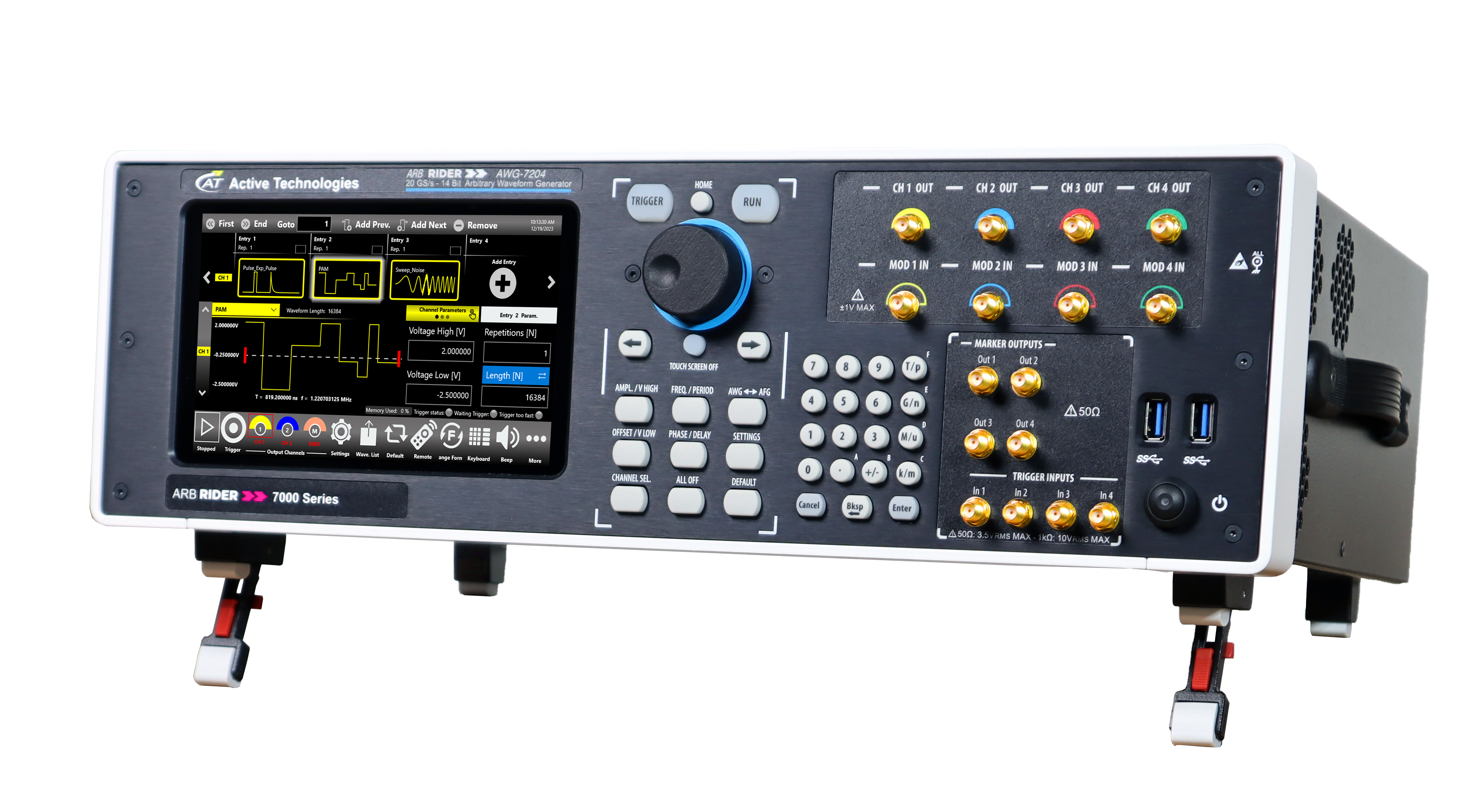 Active Technologies Arbiträrgenerator AWG7202, 14 Bit, 10 GHz, 2-Kanal