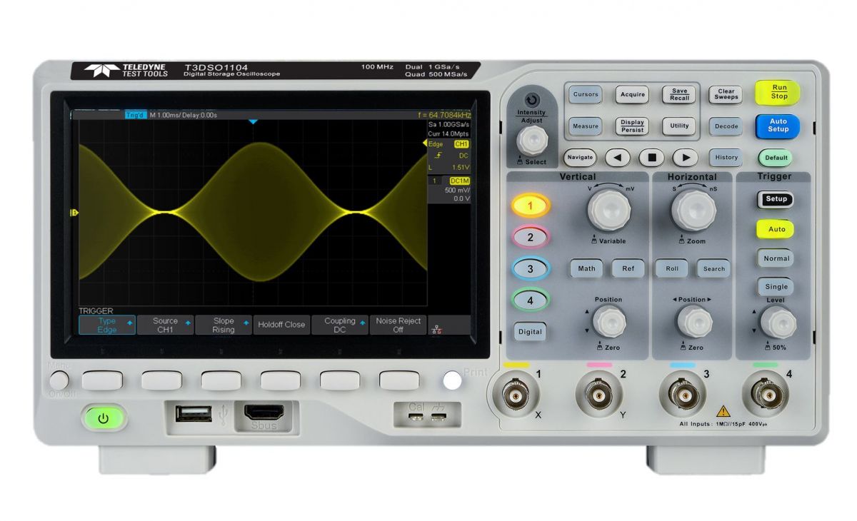 Teledyne Test Tools T3DSO1104 - 100MHz, 4 Kanal