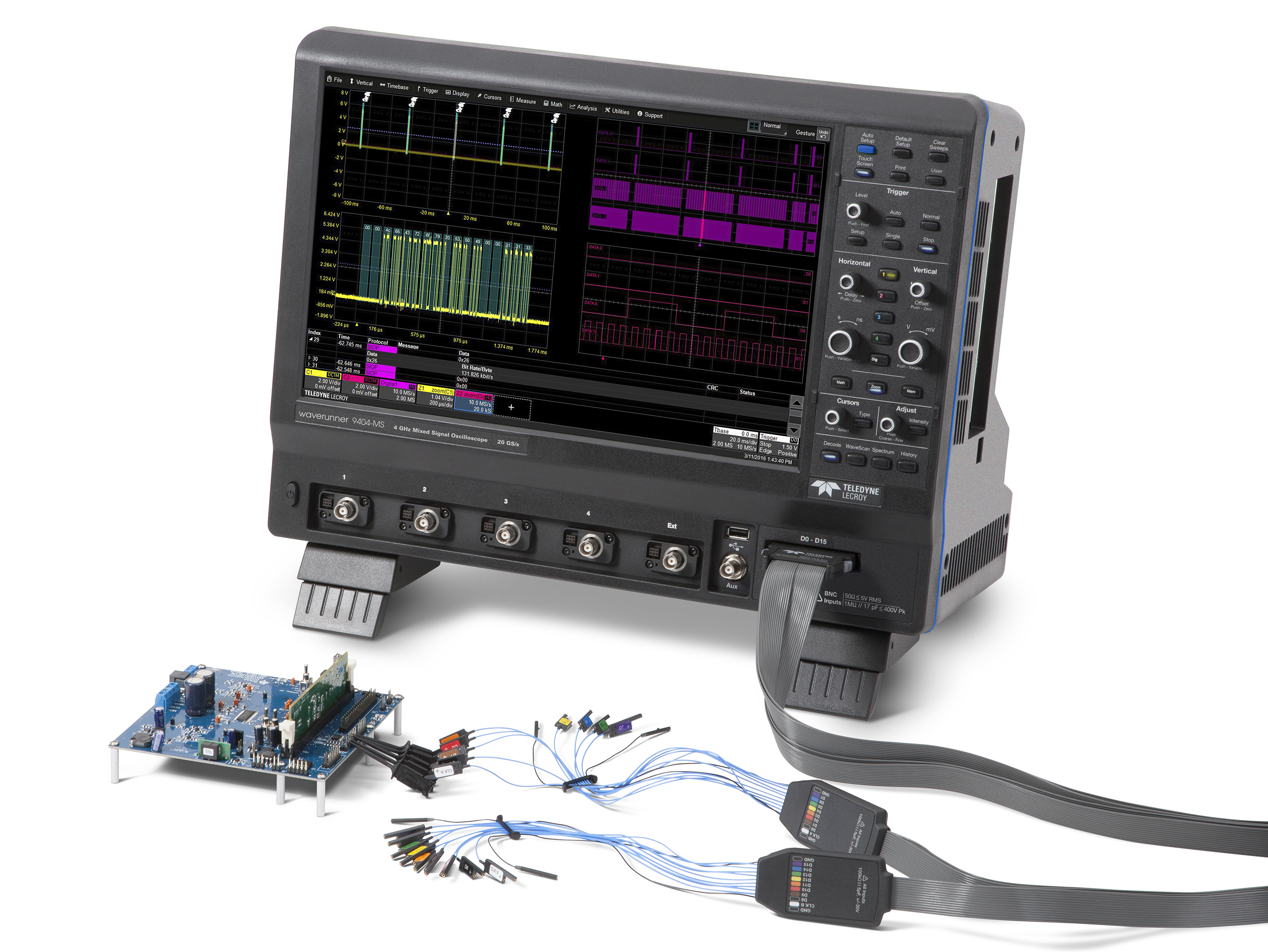 Teledyne LeCroy WaveRunner 9104-MS - 1 GHz, 4 Kanal  + 16 Mixed Signal