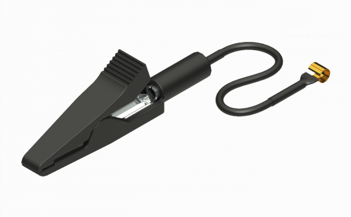 PMK Masseleitung Mini Krokoklemme für 2,5 mm Tastkopf 890-400-701