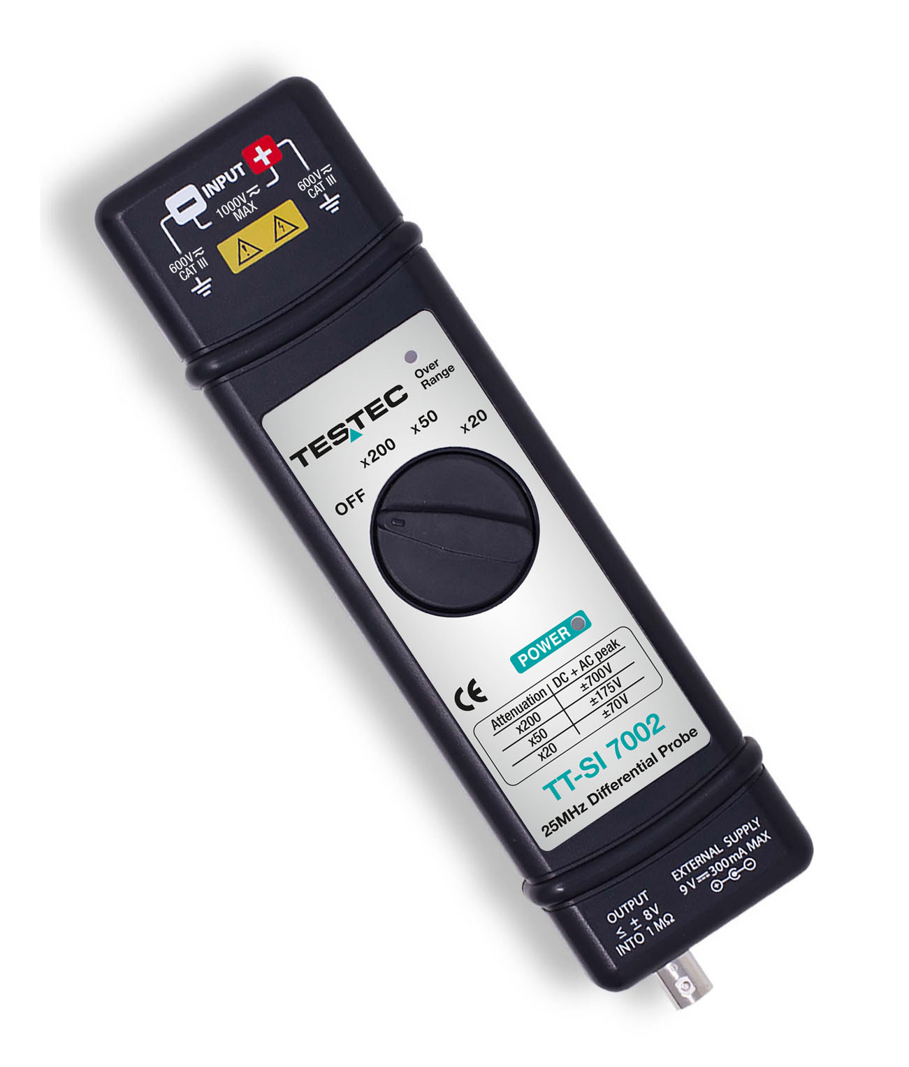 Testec Differenz-Tastkopf TT-SI 7002, ±700 V, 25 MHz